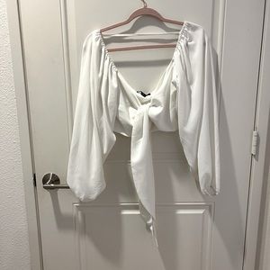 White Crop Top- Nanamacs